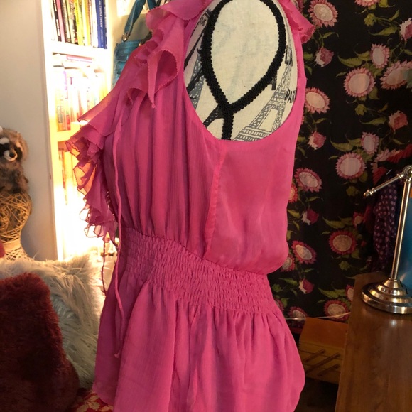 BNWT Women’s Ark & Co. Hot Pink Tank/Halter - Picture 3 of 9